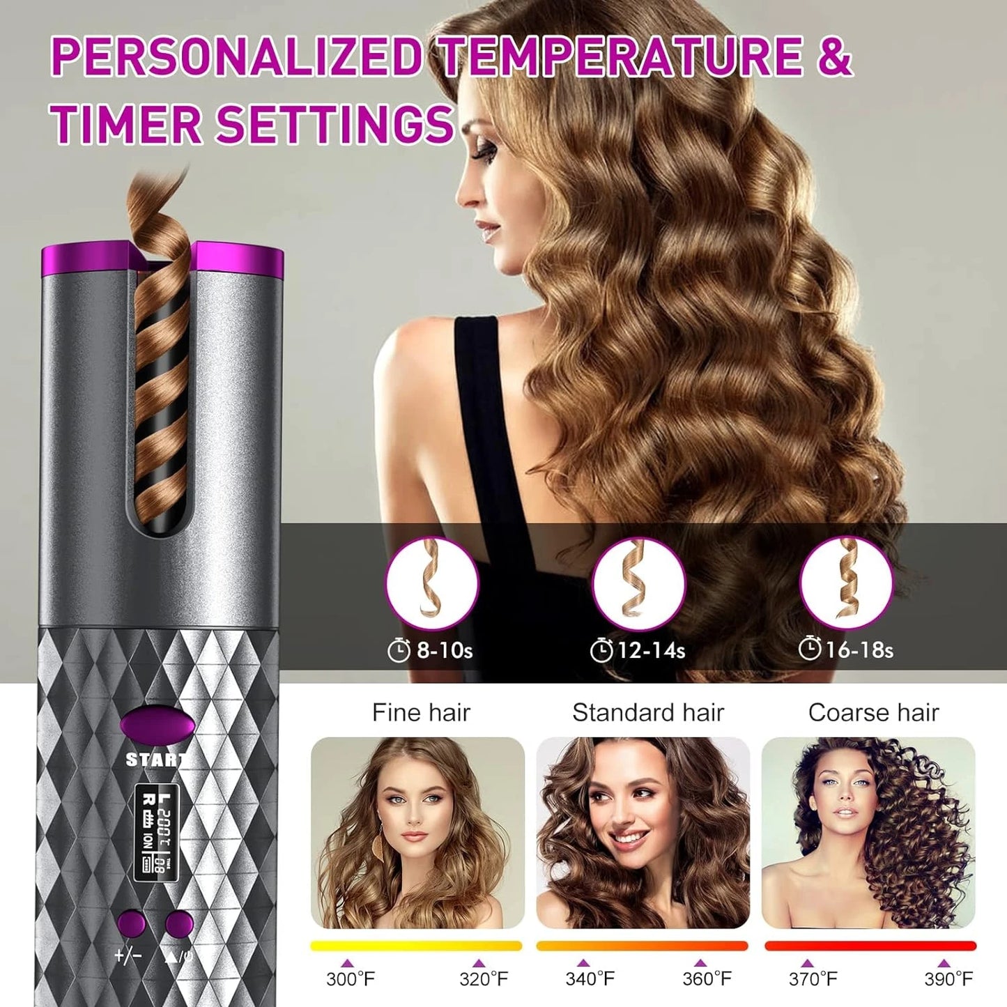 Wireless Hair Curler *Glamor 1