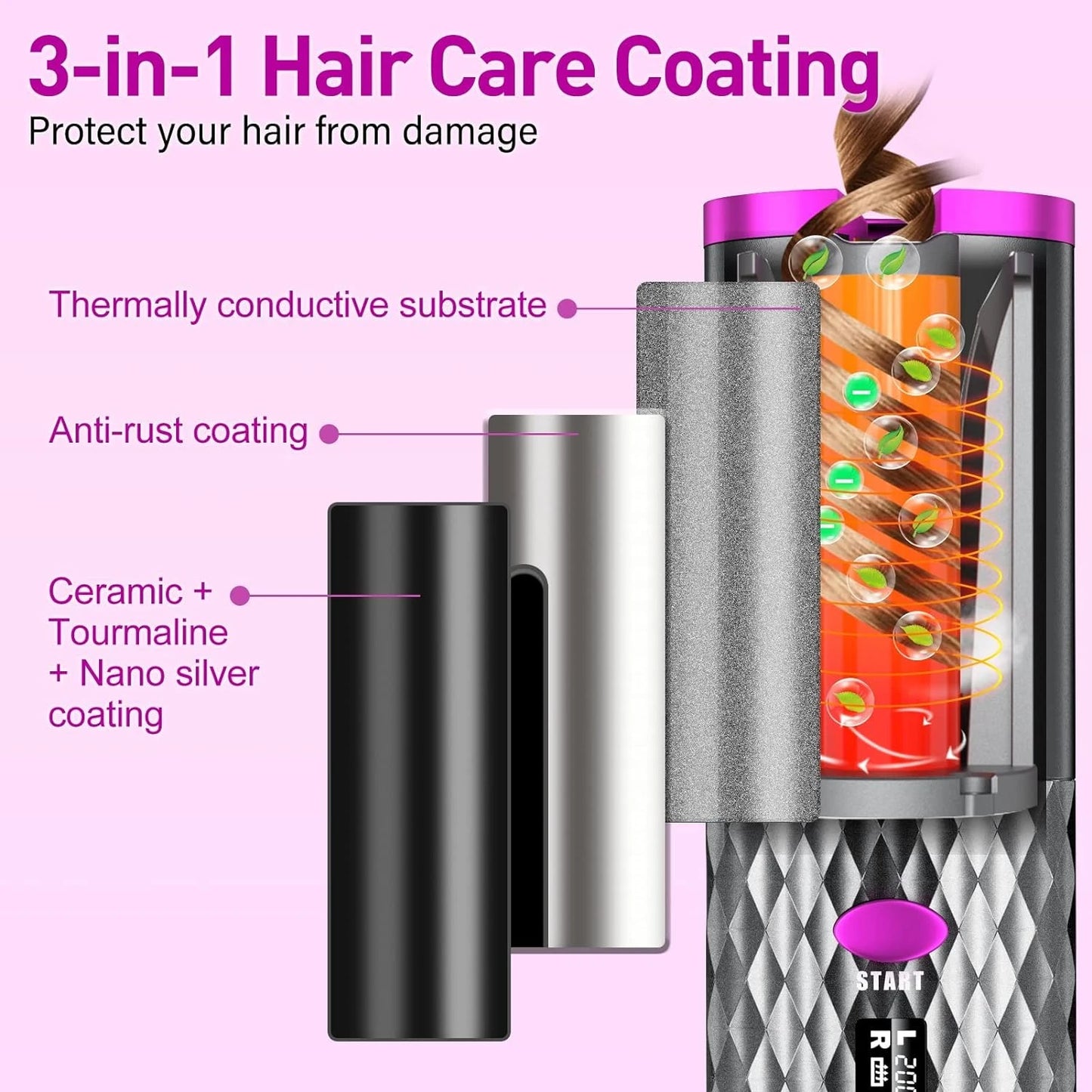 Wireless Hair Curler *Glamor 1