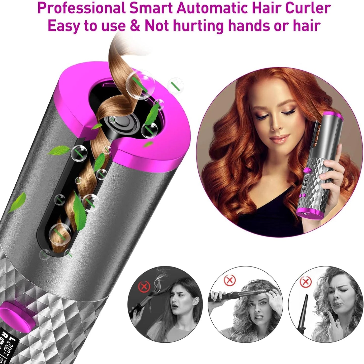 Wireless Hair Curler *Glamor 1